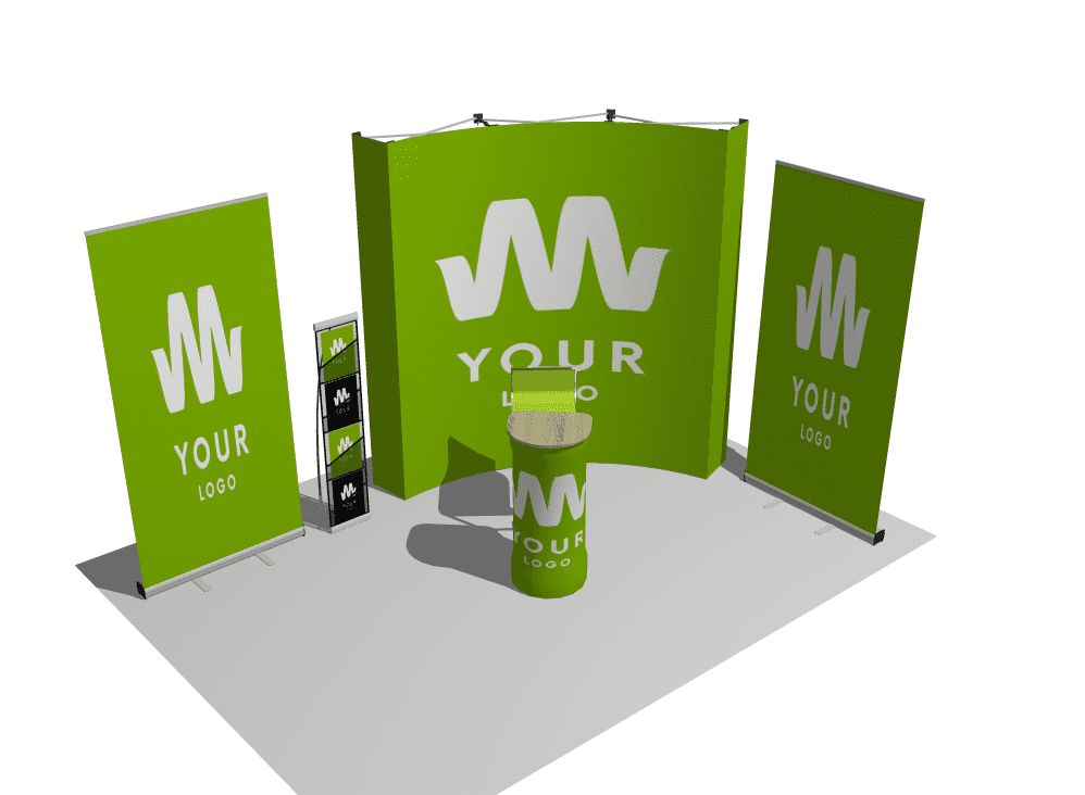 Kit expo courbe 12m²